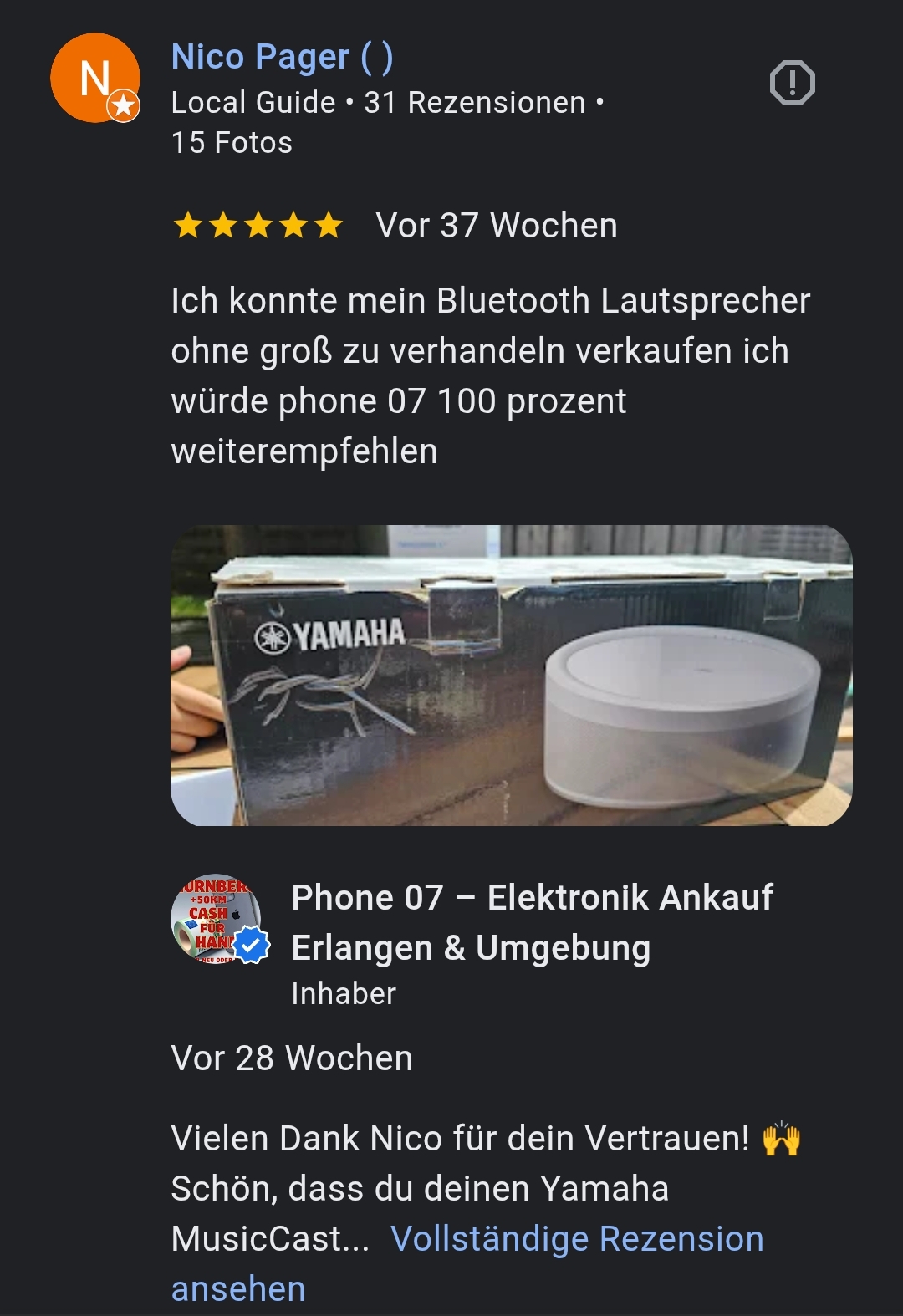 Google Bewertung Phone 07 Nr.7