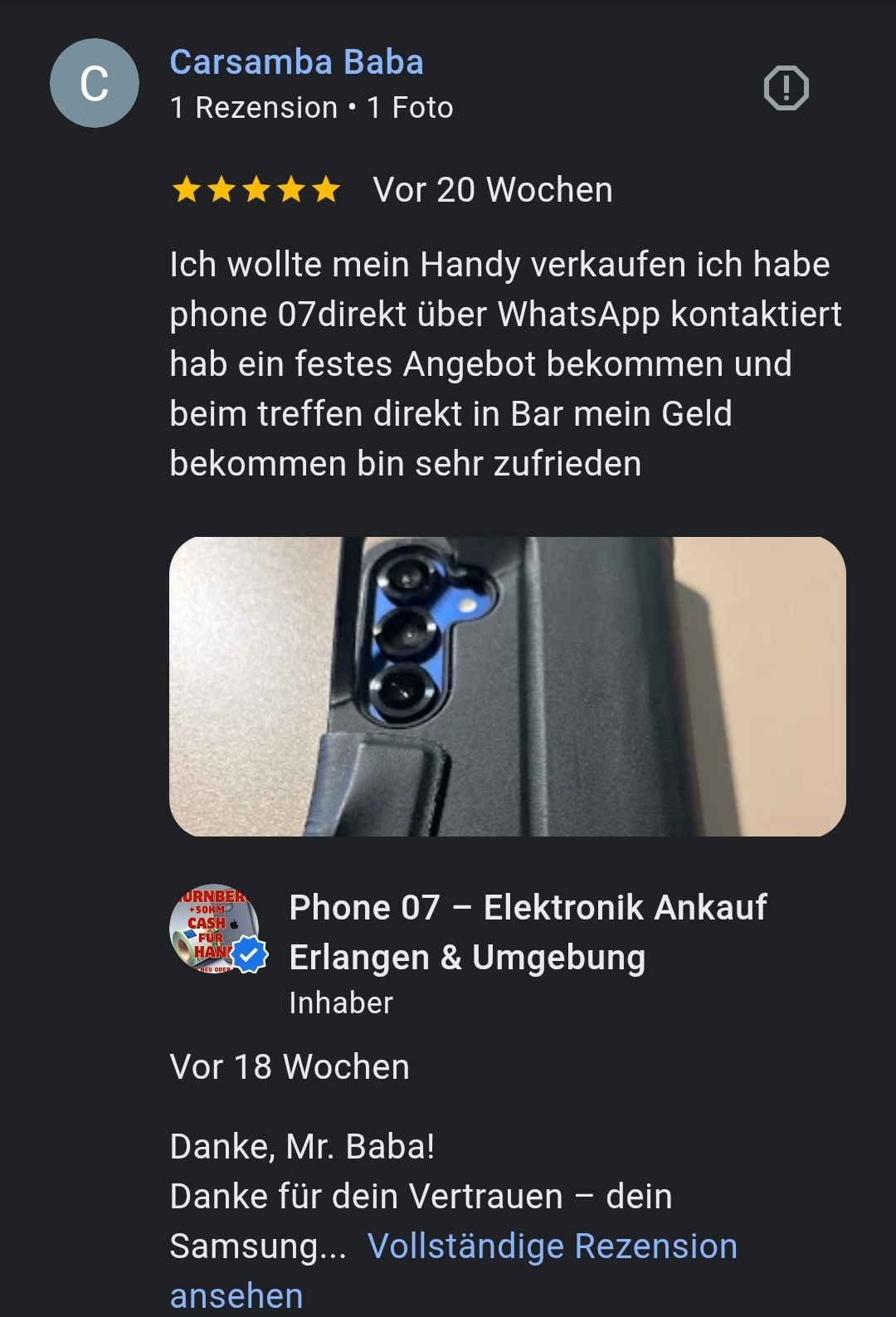 Google Bewertung Phone 07 Nr.8