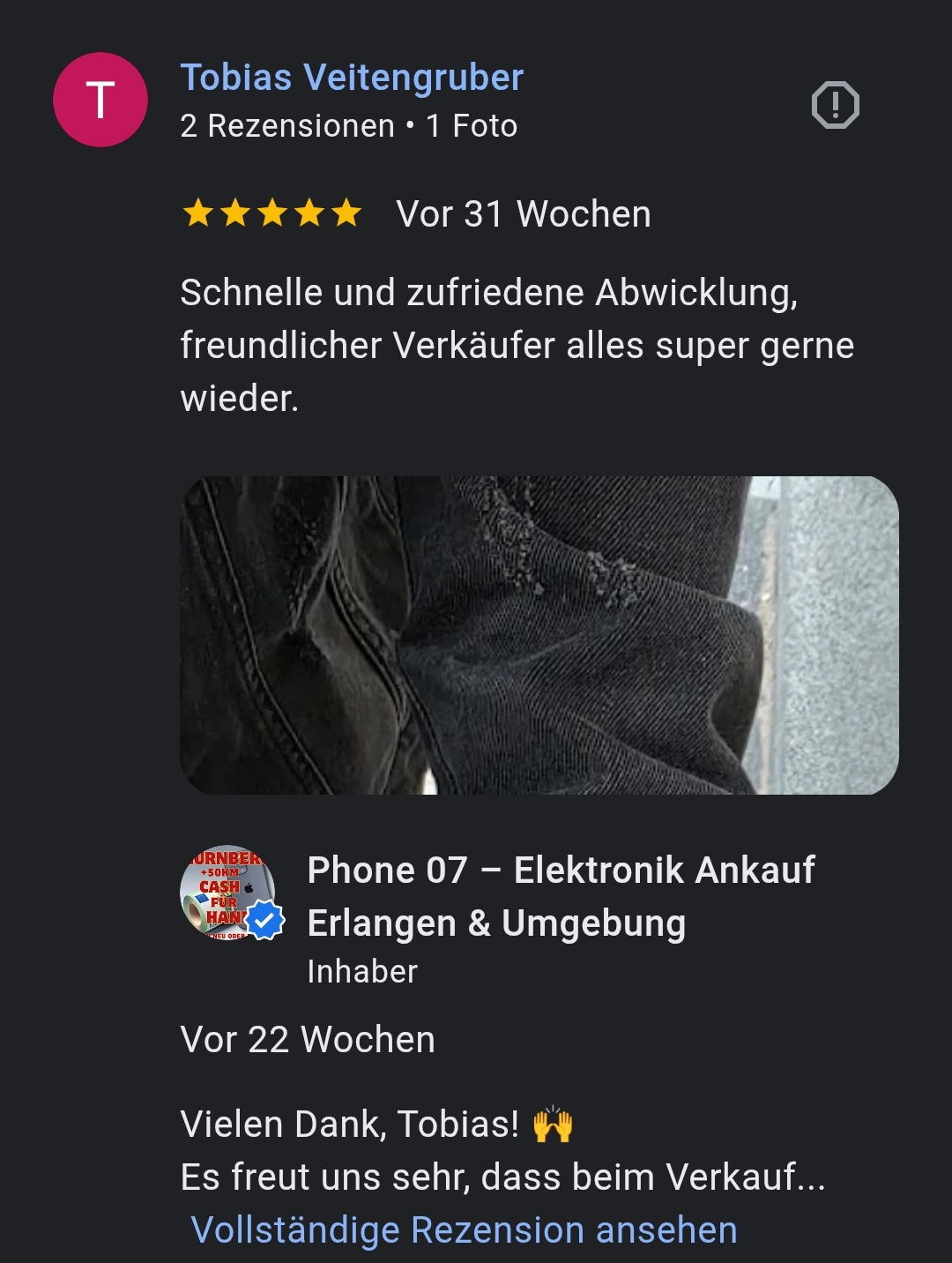 Google Bewertung Phone 07 Nr.9