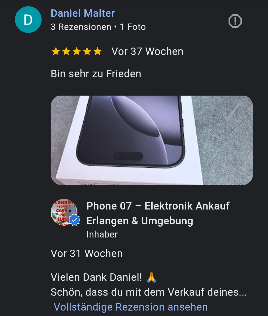 Google Bewertung Phone 07 Nr.12
